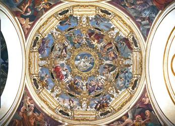 Interior of the Madonna della Ghiara, Reggio Emilia, Italy